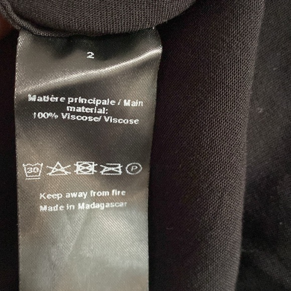 Zadig & Voltaire XS Tink Solid Long Sleeve Blouse Top - Picture 13 of 13